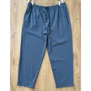 Lululemon Tapered-Leg Mid-Rise Pant 7/8 Length Luxtreme Iron Blue Women Size XL